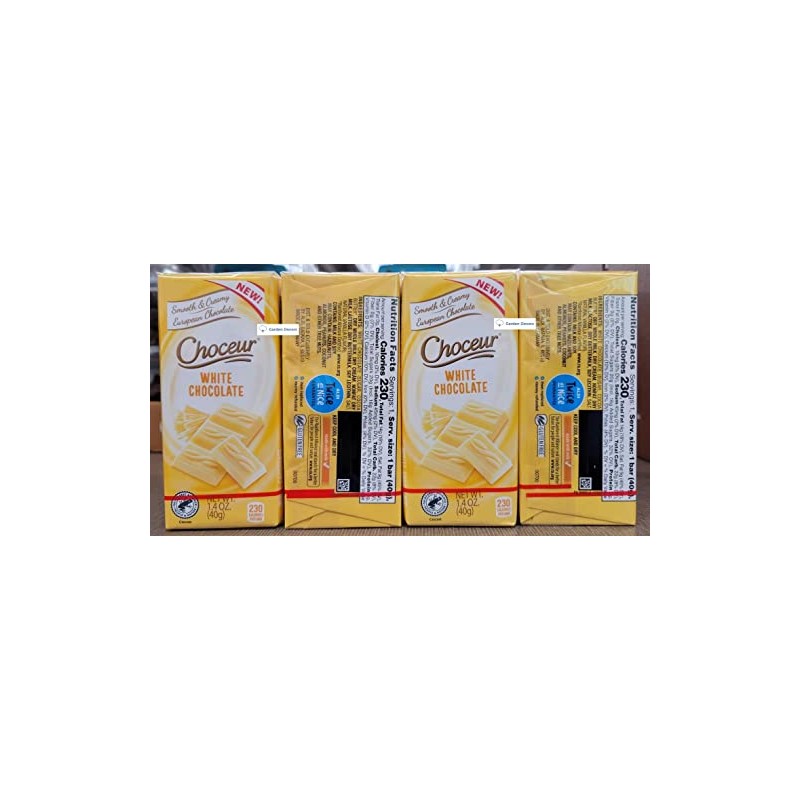 Choceur Smooth & Creamy European White Chocolate 7oz 200g (Four