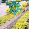 VEWOSTAR 53 Inch Wind Spinner - Outdoor Metal Peacock Wind