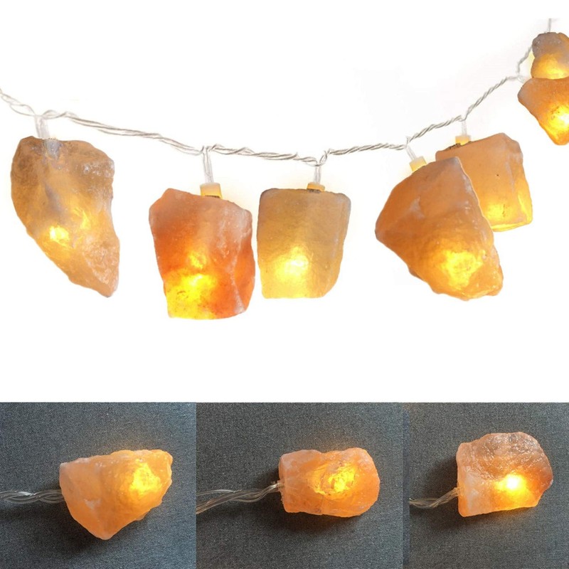 Himalayan Salt Light String for Bedroom with 20 Rock,11.5ft USB