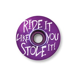 KustomCaps Ride It Like You Stole It 1 1/8" Bicycle Headset Cap (Purple)