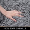 Smiry Luxury Chenille Bath Rug, Extra Soft and Absorbent Shaggy