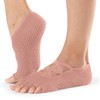 Alienjoy Women's Yoga Socks with Straps Non-Slip Grips Toeless Non-Slip