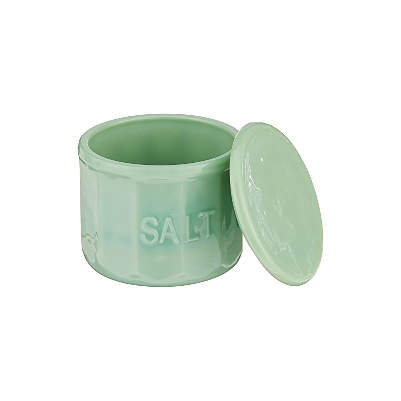 Tablecraft Salt Cellar with Lid, 3.75" x 3.75" x 3.125",
