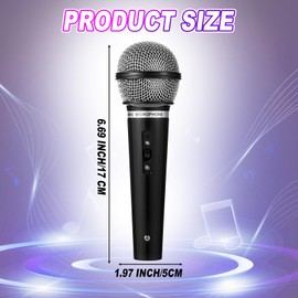 YUXIANLB Fake Microphone Prop Toy Microphone Simulate Speech Mics Plastic Microphone 1PC Microphone Model for Karaoke Music Birthday Party Favors Classroom Stage Props Pretend Plays Or Christmas Prop