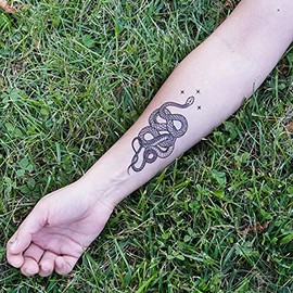 Snake Tattoo - Snake Temporary Tattoo/Bohemian Snake Tattoo