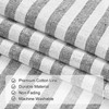 ASPMIZ Cotton Linen Kitchen Valance Curtains, Boho Rustic Button Linen