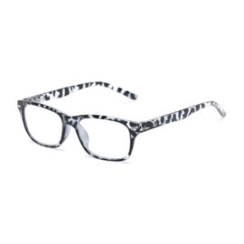 Retro Square Reading Glasses in Grey Tortoise by Readers.com | The Colonial | +1.50