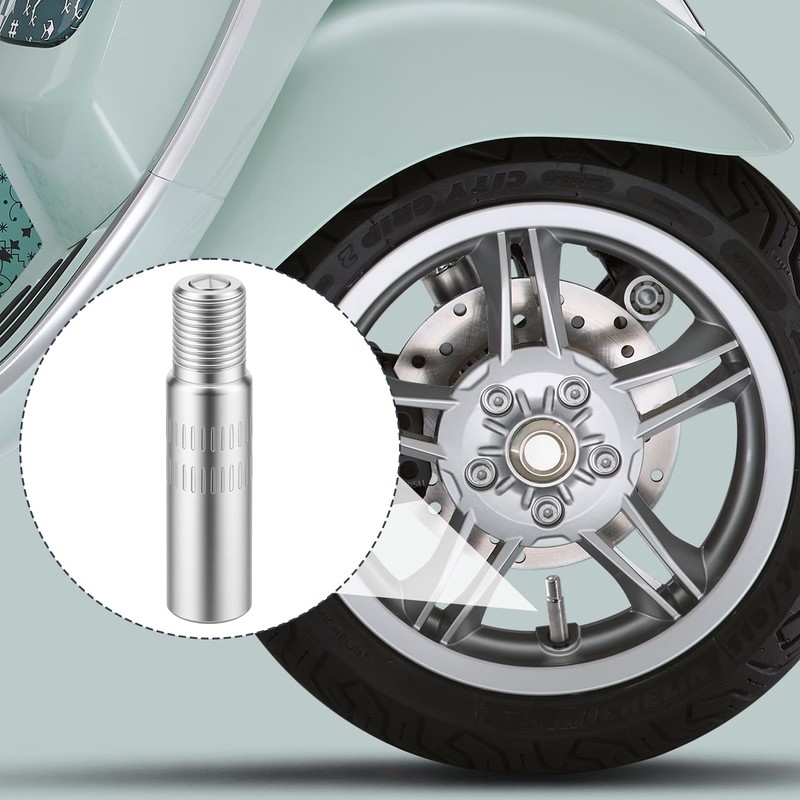 DC,CLISENCE 5 Pcs 39MM Tire Valve Extender, Metal Valve Stem