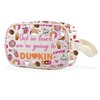 WCGXKO Drinkin Coffee Clear Makeup Bag Donut Coffee Gift Drink