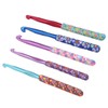 QANYEGN 5Pcs Crochet Hooks, Soft Handle Crochet Needle Set, Soft