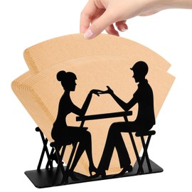 Coffee Filter Holder, Black Filter Bag Holder, Coffee Filter Holder for Storage, Holder for Coffee Filter, Up to 120 Filters, for Cafe, Hotel, Bar, Home