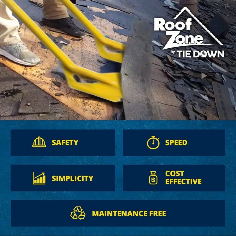 Tie Down 13827 Steel Shingle Remover, 47.5" Length (Pack of