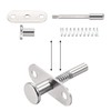 sourcing map Plunger Latches Spring-Loaded Stainless Steel 6mm Dia Head