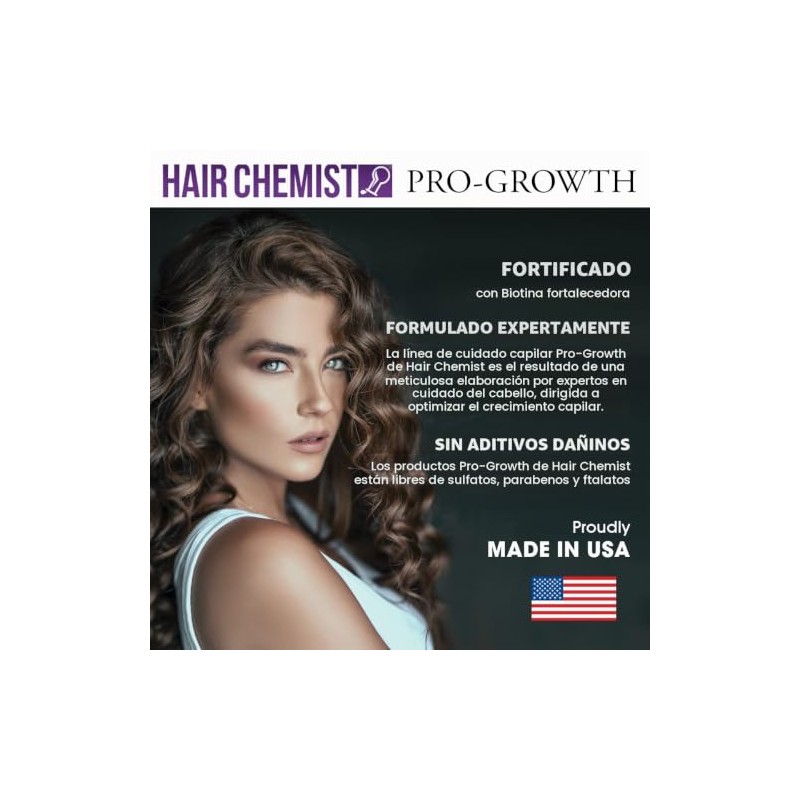 Hair Chemist Aceite Para El Cabello Pro-Growth Biotina 7.1 Oz.