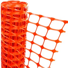 Electriduct Plastic Construction Fencing 250 Feet Orange Netting Barrier Safety Mesh Snow Fence Roll