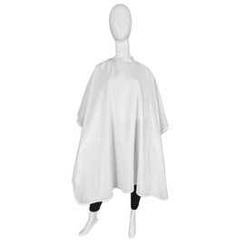 Set of 6 Salon Barber Hair Cutting Cape 50" X 60" In WHITE Silkarah, USA Made