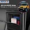 PETCHOR One-Touch Hidden Storage Console Box for 2018-2025 Jeep Wrangler