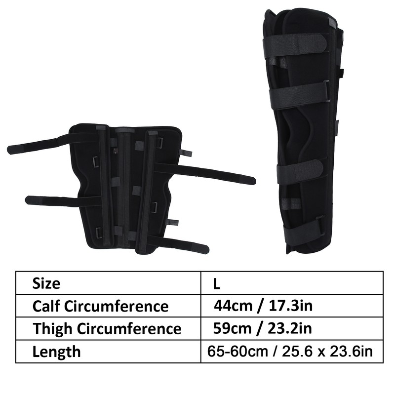Knee Brace Adjustable Postoperation Fracture Sprain Knee Splint Immobilizer SupportL