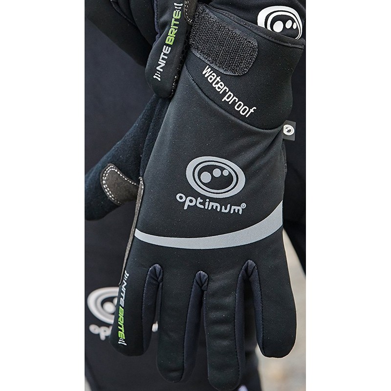 Optimum Nitebrite Winter Gloves - Waterproof, Windproof, Thermal Polar Fleece