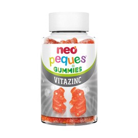 Neo Peques - Multivitamin gummy bears for children - 30 units (1 month) - 100% natural ingredients - Gummies with 6 essential vitamins and zinc for the immune system - Strawberry flavour