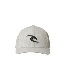 Rip Curl Men's Tepan Flexfit Baseball Hat, Mottled light grey