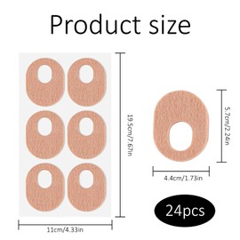 Pack of 24 Corns Pressure Protection Rings, Foot Care Corns Plasters
