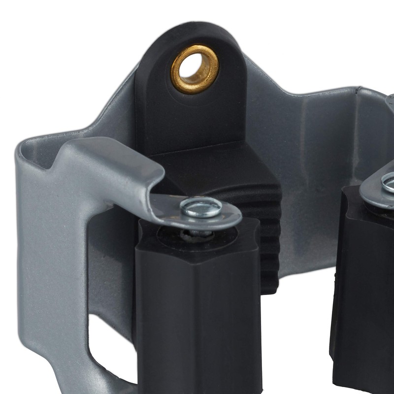 Relaxdays 20 x Tool Holder Rubber Roller Clamp Universal Broom