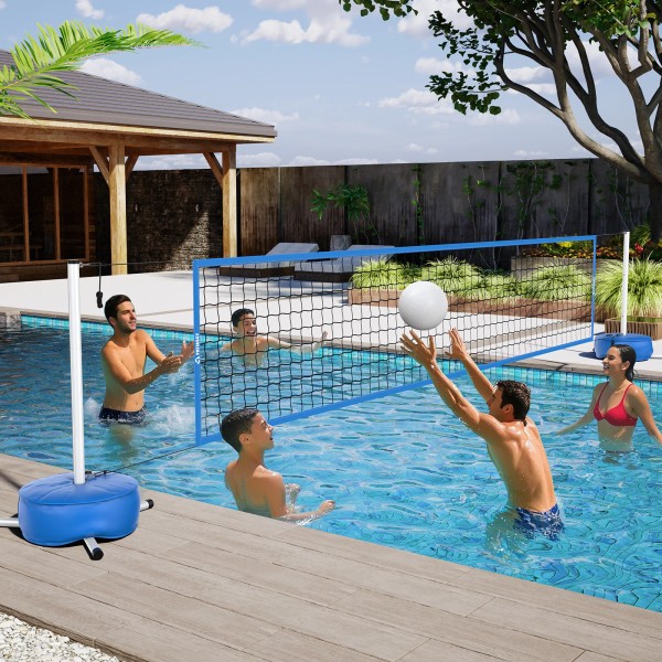 Patiassy Pool Volleyball Net Set Volleyball Net System for Swimming