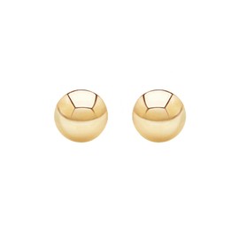 9ct yellow gold 4mm ball stud earrings