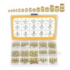 ANBOO Pack of 300 Threaded Inserts, Insert Nuts, M2 M2.5