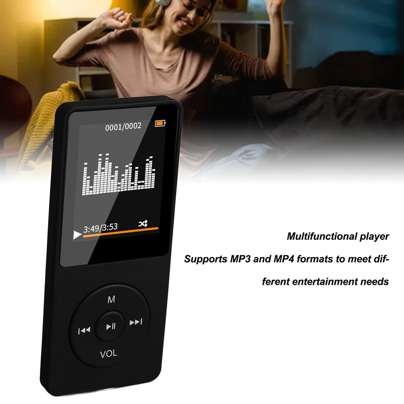 MP4 Player Multifunction Stylish Compact Stereo Sound Bluetooth Music Player