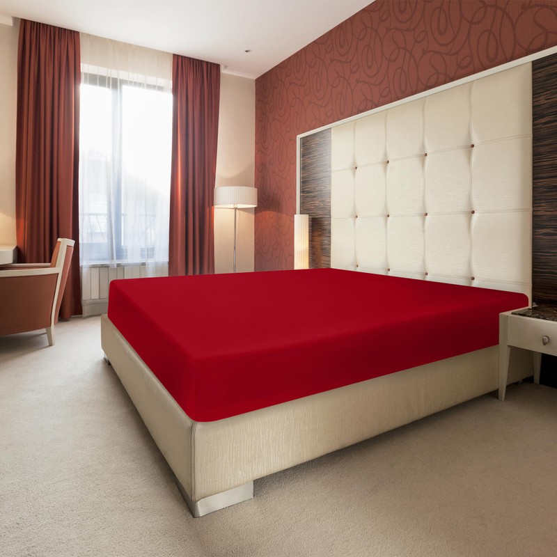 Utopia Bedding 1, Polyester, Rood, 90 x 200 cm