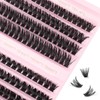 Oreola Cluster Eyelashes, 80D, 100D, Individual Eyelashes, D Curl, False