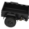 RC Car Hitch Trailer Aluminum Alloy Antislip Rubber Tire Rustproof