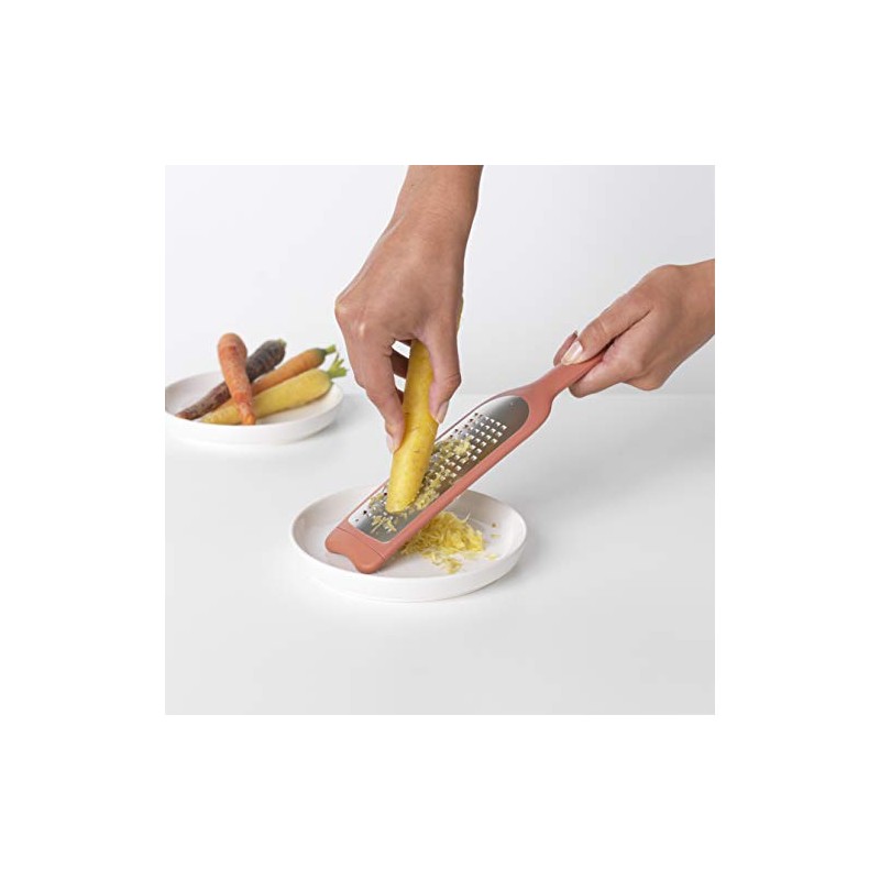 Brabantia Tasty+ Coarse Grater Plus Cover, Terracotta Pink