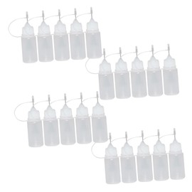 Tofficu Squeeze Bottles 30pcs Empty Applicator Bottles for Glue Paints Oils Fine Tip Design