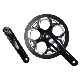 LASCO 52T Forged Crankset 170mm Forged Arms CNC Aluminum Chain Guard Ebikes Bike