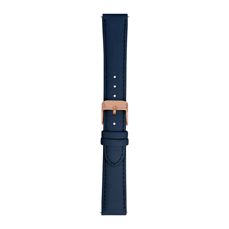 Toff London Ladies Navy Leather Watch Strap, Quick Release with