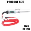 2 pieces voltage tester car circuit test pen 3V-120V, test