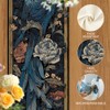 Bird and Floral Table Runner 13x72 Inch, Elegant Nature Design