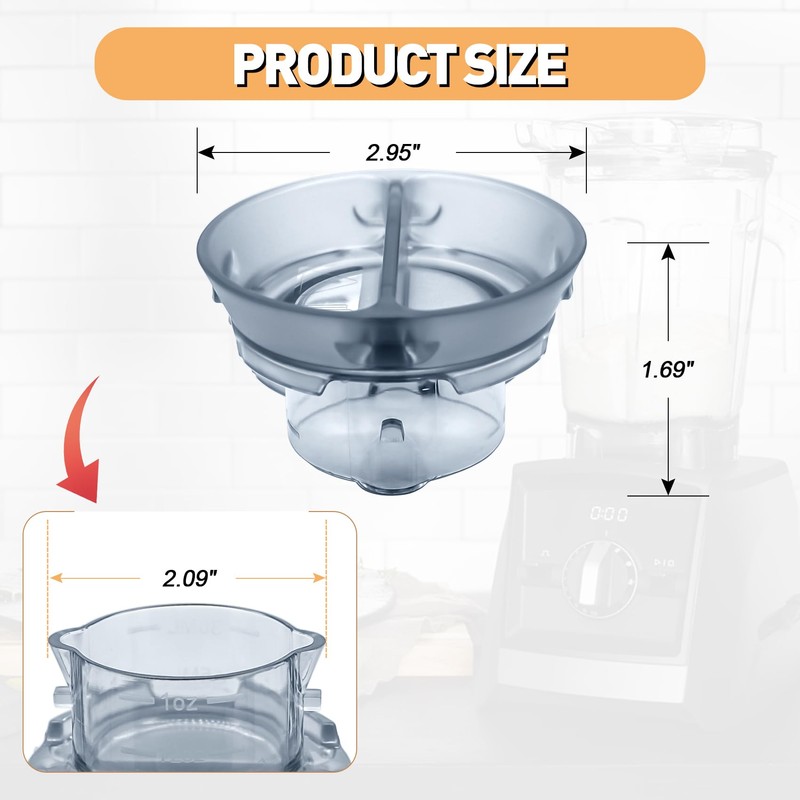 Wksaesi Lid Plug Replacement Compatible with Vitamix Ascent & Venturist