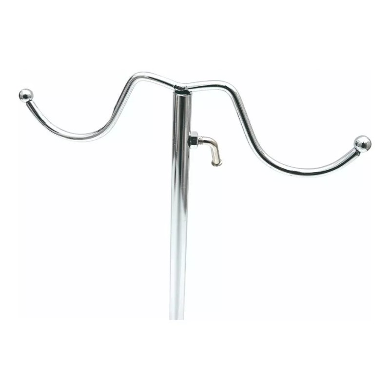Exhivit Gancho Exhibidor De Bolsa, Perchero, Ajustable Cromo 1pz