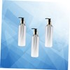Beavorty 3pcs Refillable Pet Emulsion Bottle Press Pump Lightweight Leakproof