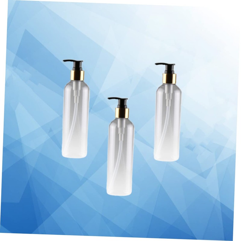 Beavorty 3pcs Refillable Pet Emulsion Bottle Press Pump Lightweight Leakproof