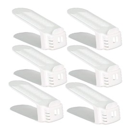 Shoe Slotz 6-Pack Space-Saving Storage Units in Ivory | As Seen on TV | No Assembly Required