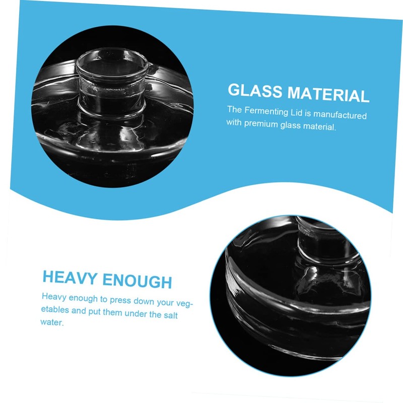 FUNOMOCYA Essential Kitchen Supply Pcs Jars Fermenting Lids Glass Weights
