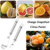 2 Pcs Stainless Steel Orange Grapefruit Citrus Peeler, Easy to