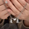 Deluxe 2x Collares Dinosaurios Iman Pareja Colgante Hombres Mujeres