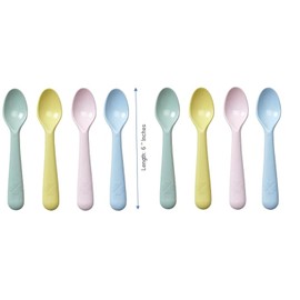 IKEA KALAS 8 no of Spoon, mixed colors, Plastic