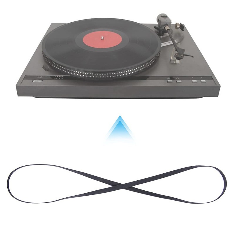 Restokki Record Player Belt, Black Rubber Record Player Belt Replacement